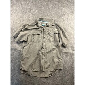 Magellan Outdoors Men's 2XL Gray Fishing Shirt Short Sleeve Relaxed Fit
